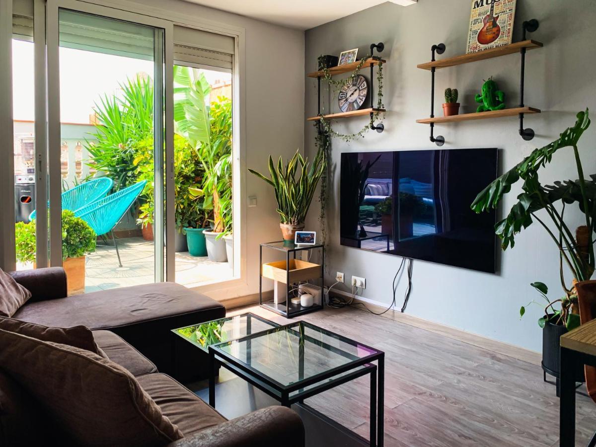Incredible 2Br Penthouse With Urban Rooftop Garden Barcelona Kültér fotó