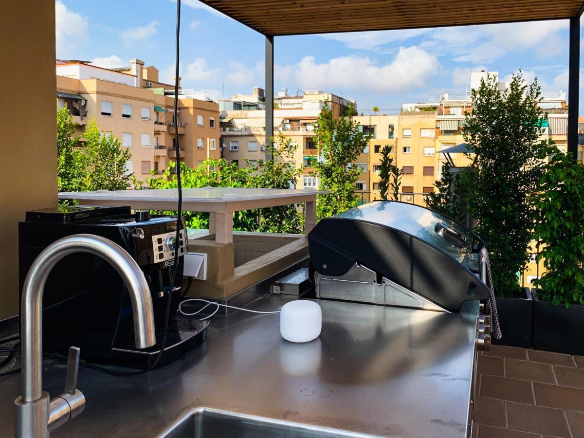 Incredible 2Br Penthouse With Urban Rooftop Garden Barcelona Kültér fotó